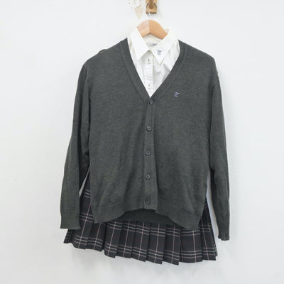 【中古】宮城県 富谷高等学校 女子制服 5点（ブレザー・ニット・シャツ・スカート）sf021405