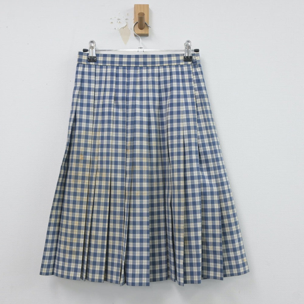 【中古】愛媛県 松山商業高等学校 女子制服 2点（ベスト・スカート）sf021409