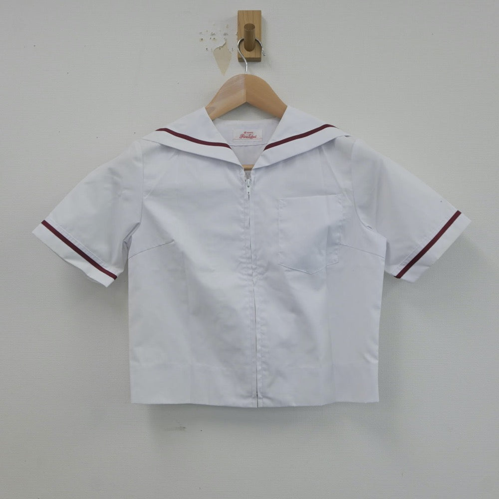 【中古】静岡県 門池中学校 女子制服 2点（セーラー服）sf021410