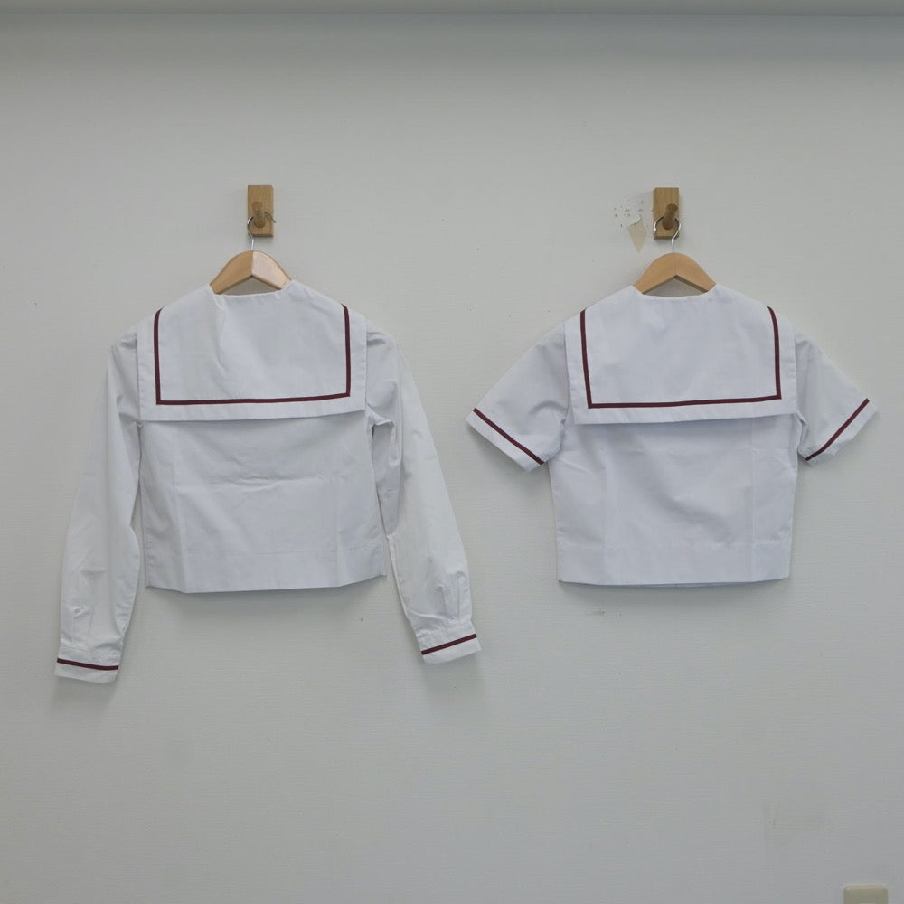 【中古】静岡県 門池中学校 女子制服 2点（セーラー服）sf021410