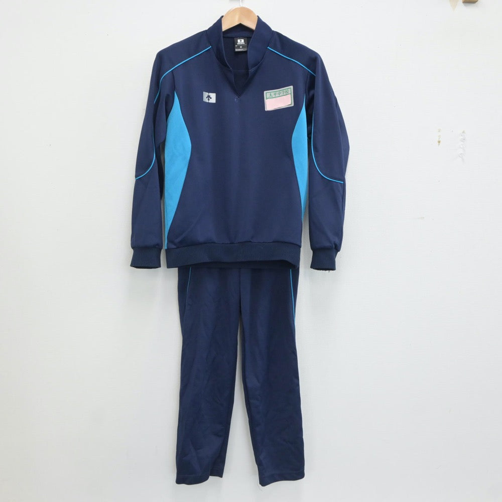 【中古】埼玉県 太平中学校 女子制服 2点（ジャージ 上・ジャージ 下）sf021422