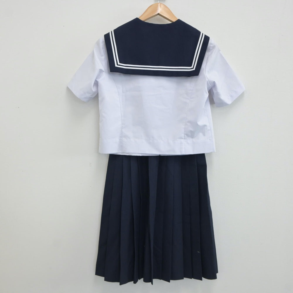 【中古】愛知県 左京山中学校 女子制服 4点（セーラー服・スカート）sf021426