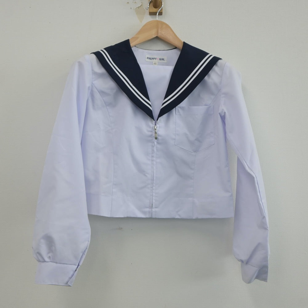 【中古】愛知県 左京山中学校 女子制服 4点（セーラー服・スカート）sf021426