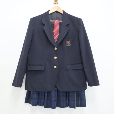 【中古】石川県 第一学院高等学校 女子制服 3点（ブレザー・スカート）sf021430