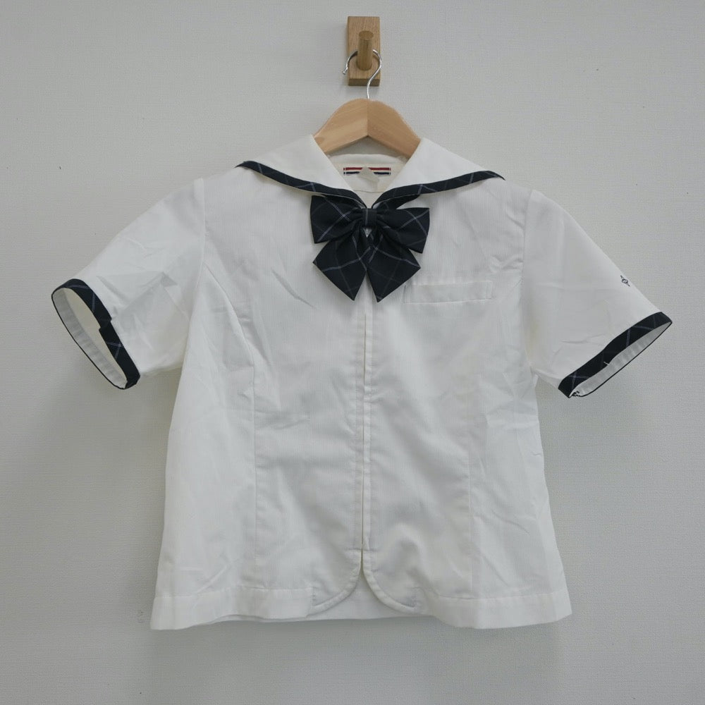 【中古】長崎県 鎮西学院高等学校 女子制服 3点（セーラー服・スカート）sf021431