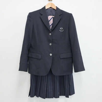 【中古】長崎県 鎮西学院高等学校 女子制服 3点（ブレザー・スカート）sf021432