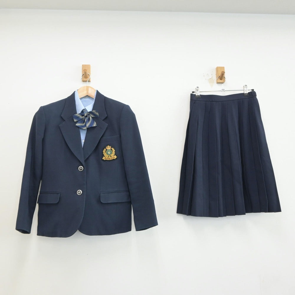 【中古】大阪府 大阪学芸高等学校 女子制服 5点（ブレザー・シャツ・スカート）sf021441