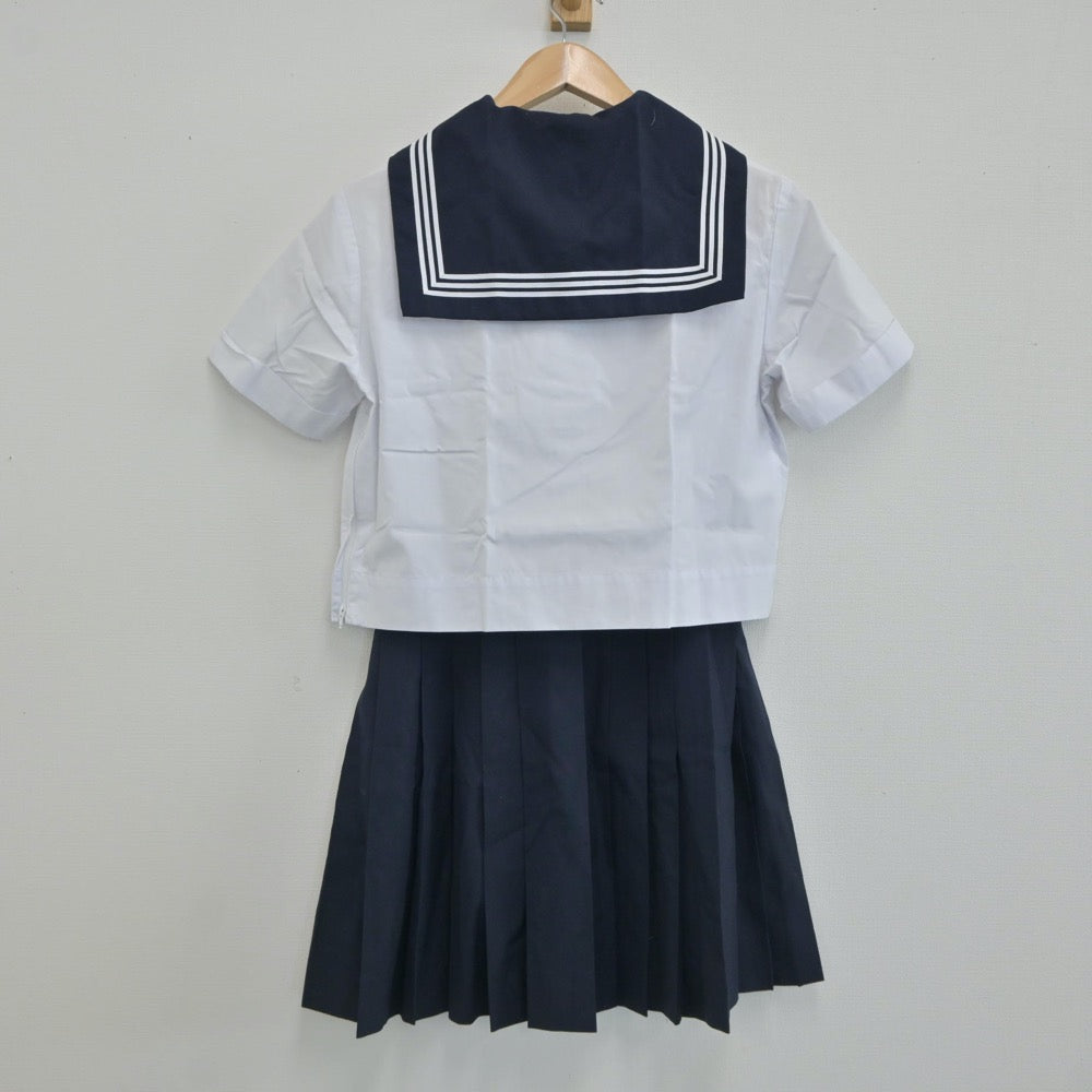 【中古】東京都 駒場高等学校 女子制服 4点（セーラー服・スカート）sf021445