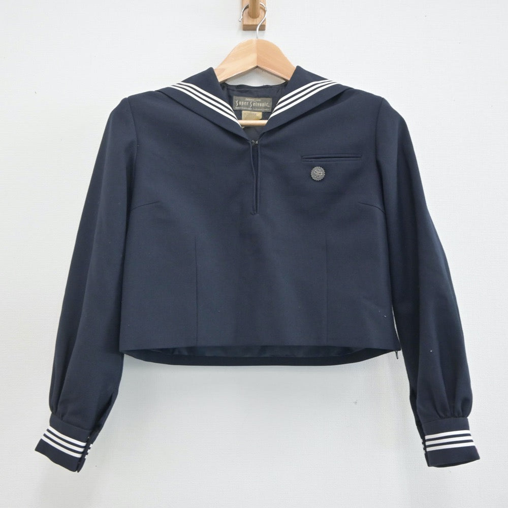 【中古】 礼服／中折帽とセーラー服/新風舎/木下順一 中古】和歌山県 新庄中学校 女子制服 3点 (セーラー服・スカート
