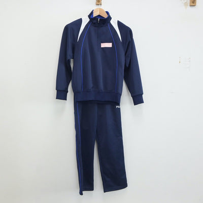 【中古】東京都 駒場高等学校 女子制服 2点（ジャージ 上・ジャージ 下）sf021448