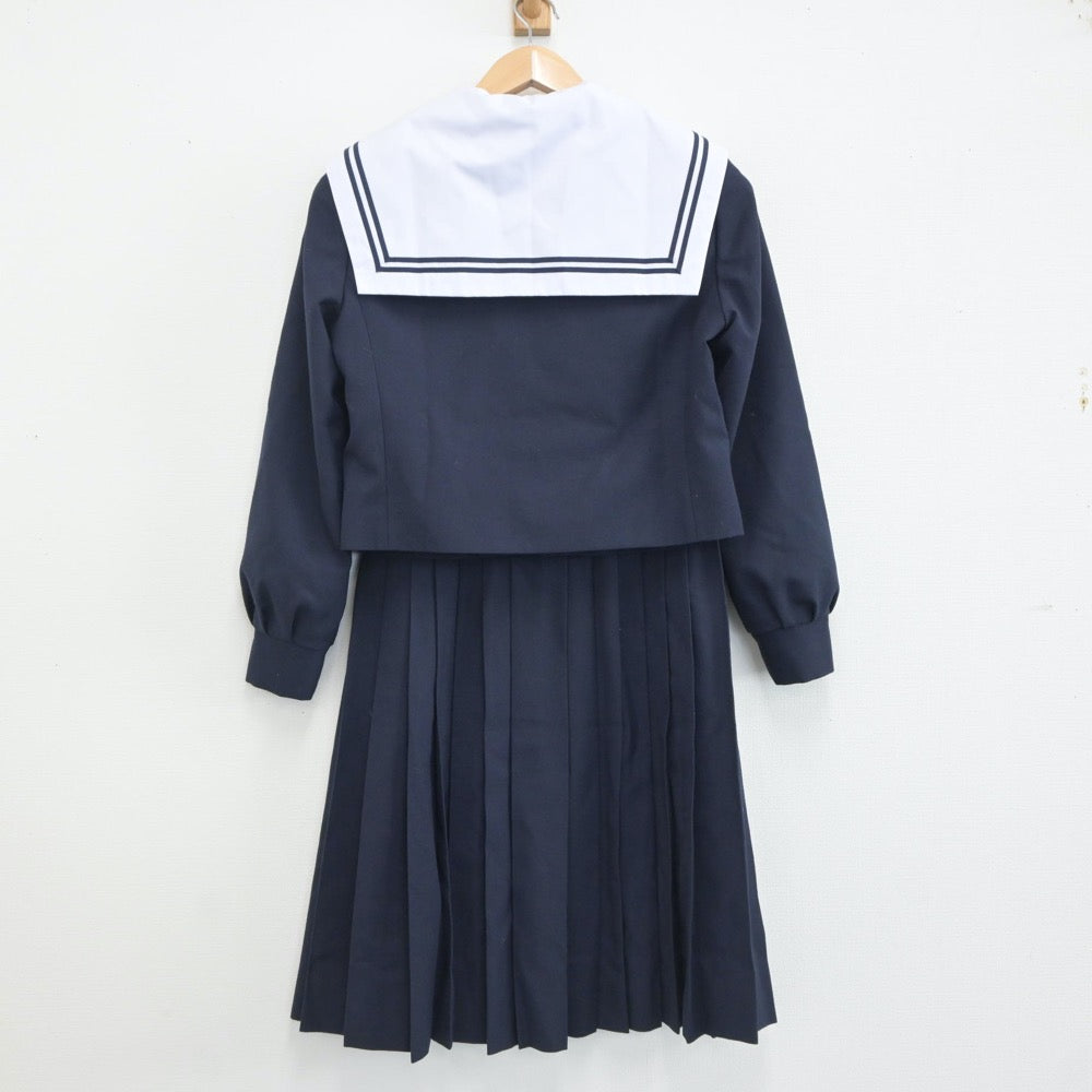 【中古】愛知県 長久手北中学校 女子制服 3点（セーラー服・スカート）sf021455