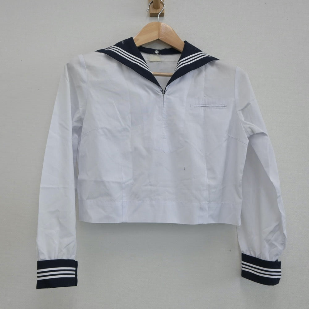 【中古】東京都 駒場高等学校 女子制服 2点（セーラー服）sf021458