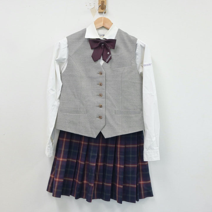 【中古制服】京都府 京都橘高等学校 女子制服 5点（ブレザー・ベスト・シャツ・スカート）sf021463【リサイクル学生服】 | 中古制服通販パレイド