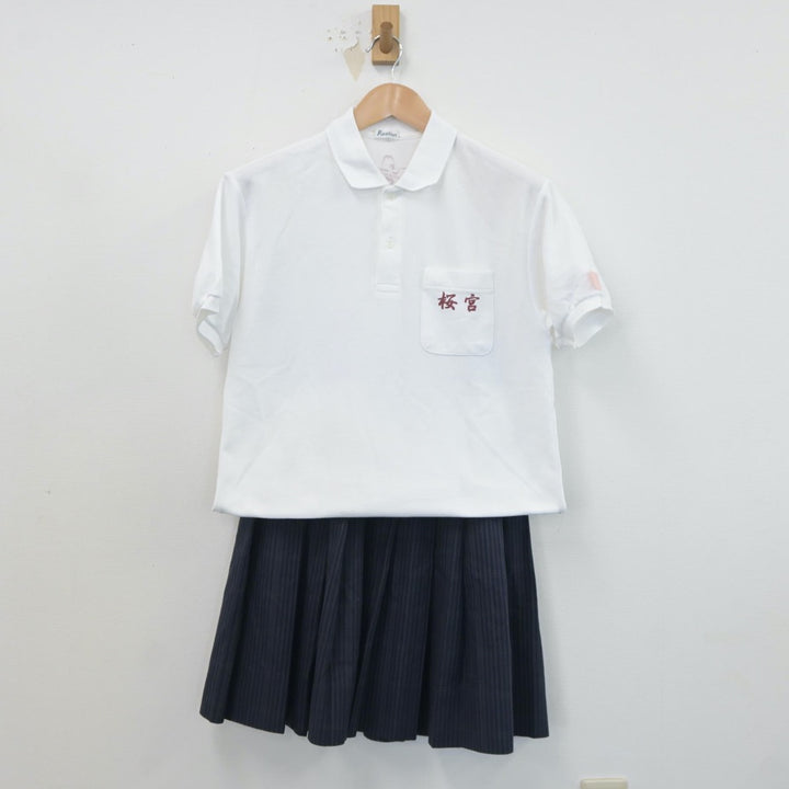 【中古制服】大阪府 大阪市立桜宮高等学校 女子制服 4点（ニット・シャツ・スカート）sf021474【リサイクル学生服】 | 中古制服通販パレイド