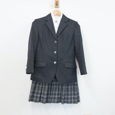 【中古】東京都 桜堤中学校 女子制服 4点（ブレザー・ベスト・シャツ・スカート）sf021475