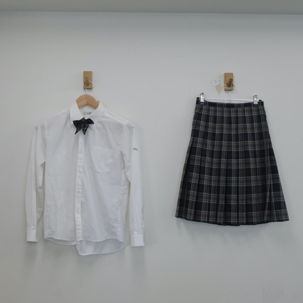 【中古】北海道 札幌光星高等学校 女子制服 5点（セーラー服・ニット・シャツ・スカート）sf021477