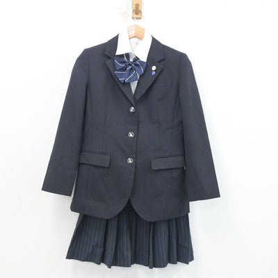 【中古】大阪府 大阪薫英女学院高等学校 女子制服 6点（ブレザー・ニット・シャツ・スカート）sf021488