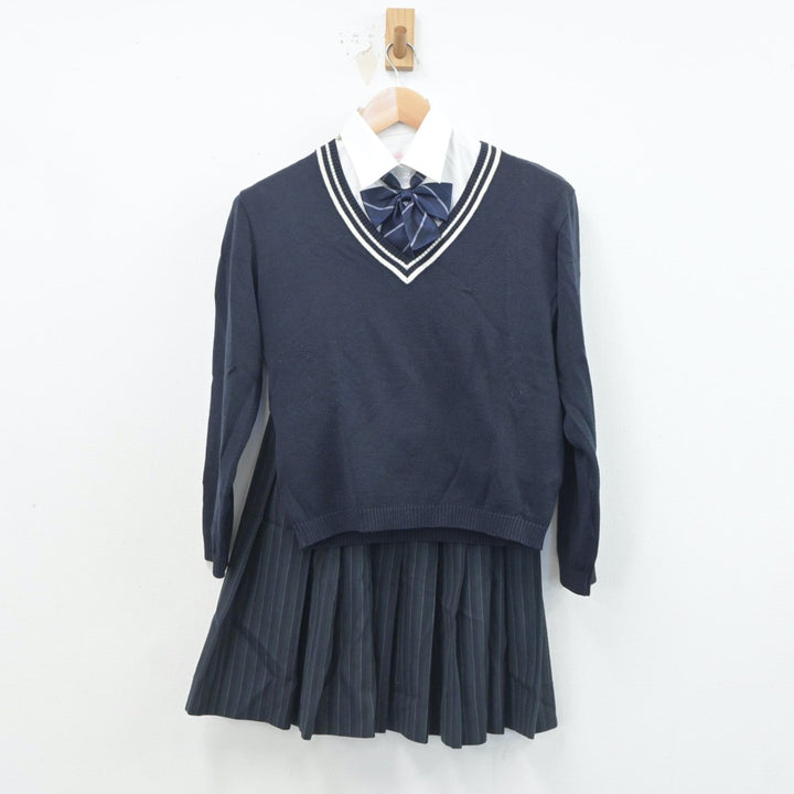 【中古制服】大阪府 大阪薫英女学院高等学校 女子制服 6点（ブレザー・ニット・シャツ・スカート）sf021488【リサイクル学生服】 |  中古制服通販パレイド