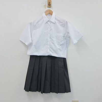 【中古】香川県 英明高等学校 女子制服 3点（シャツ・シャツ・スカート）sf021494