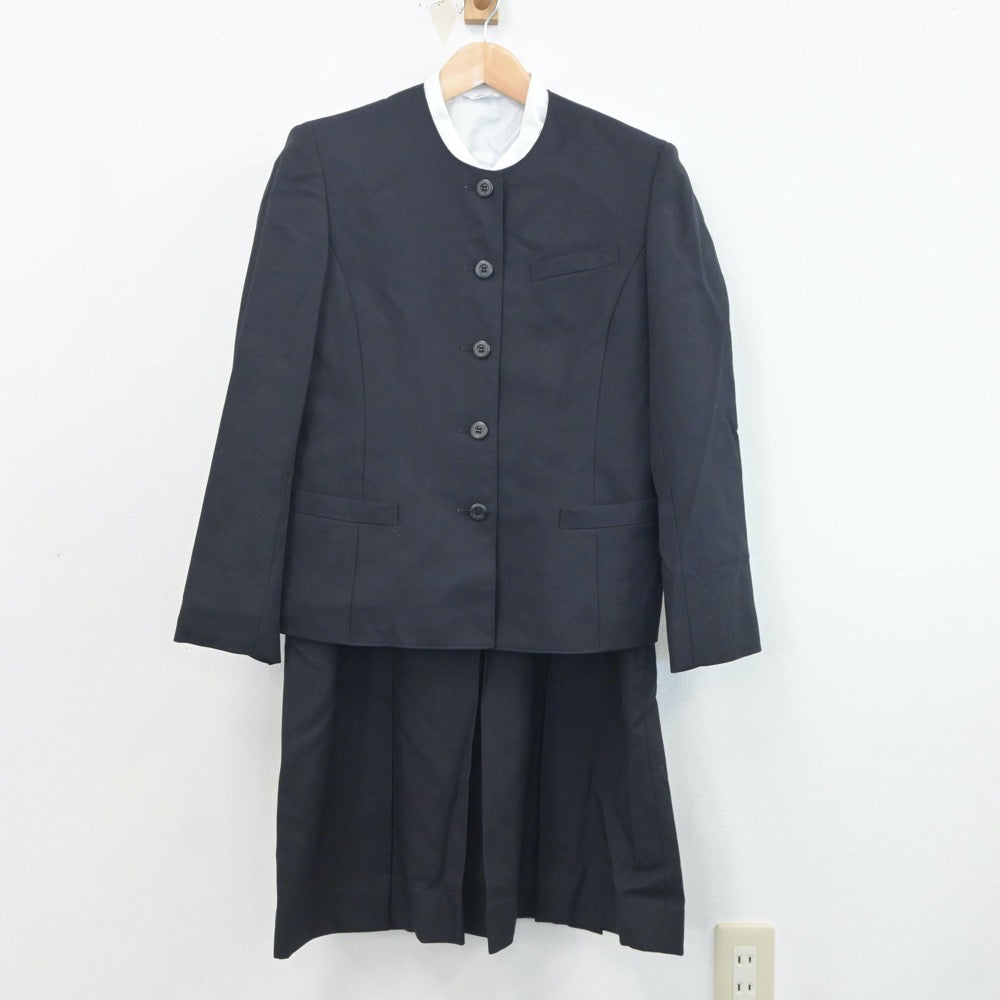 【中古】兵庫県 甲山高等学校 女子制服 3点（ブレザー・ジャンパースカート・シャツ）sf021496