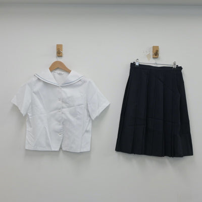 【中古】兵庫県 甲山高等学校 女子制服 3点（セーラー服・スカート）sf021498