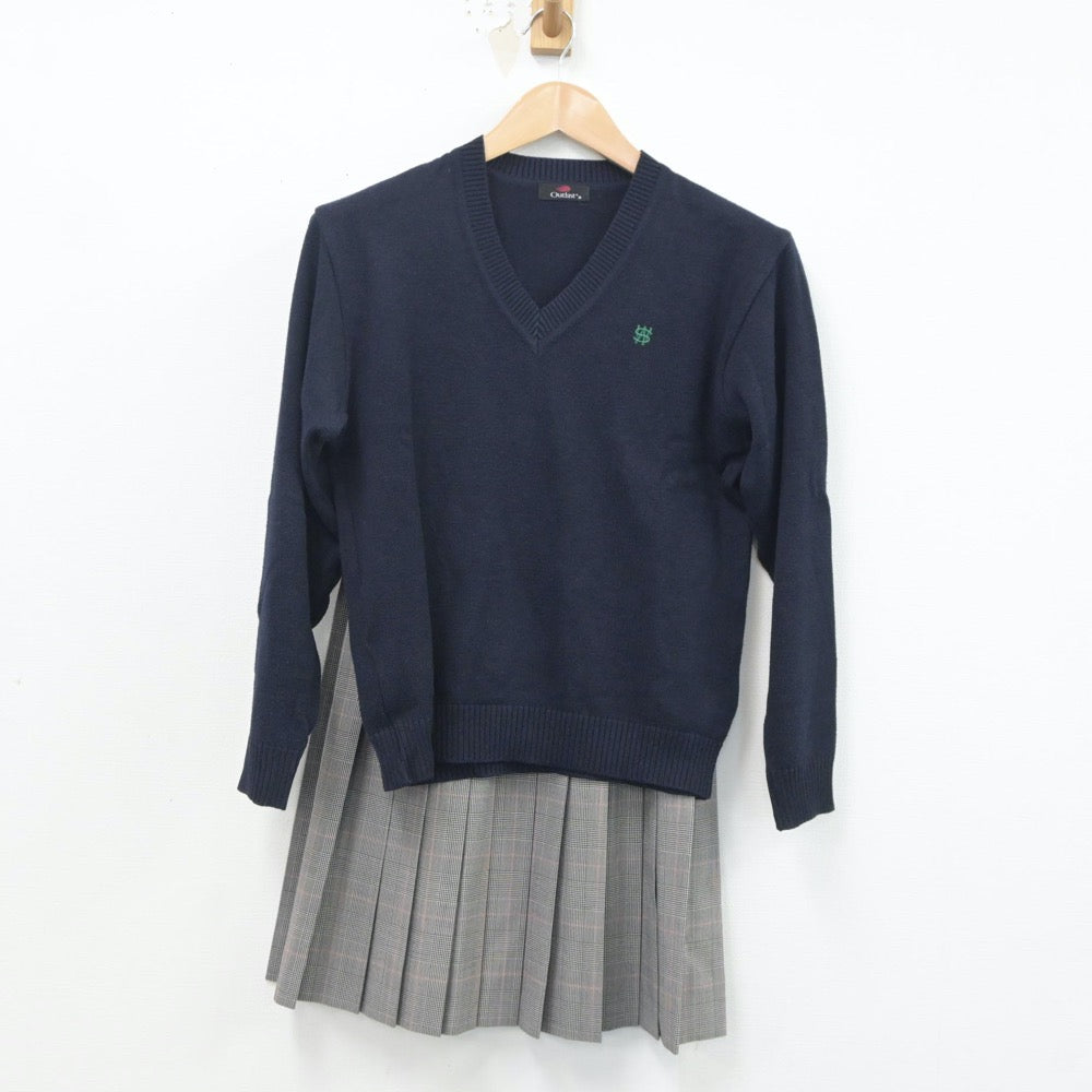 中古制服】福岡県 西南学院高等学校 女子制服 3点（ニット・シャツ・スカート）sf021504【リサイクル学生服】 | 中古制服通販パレイド