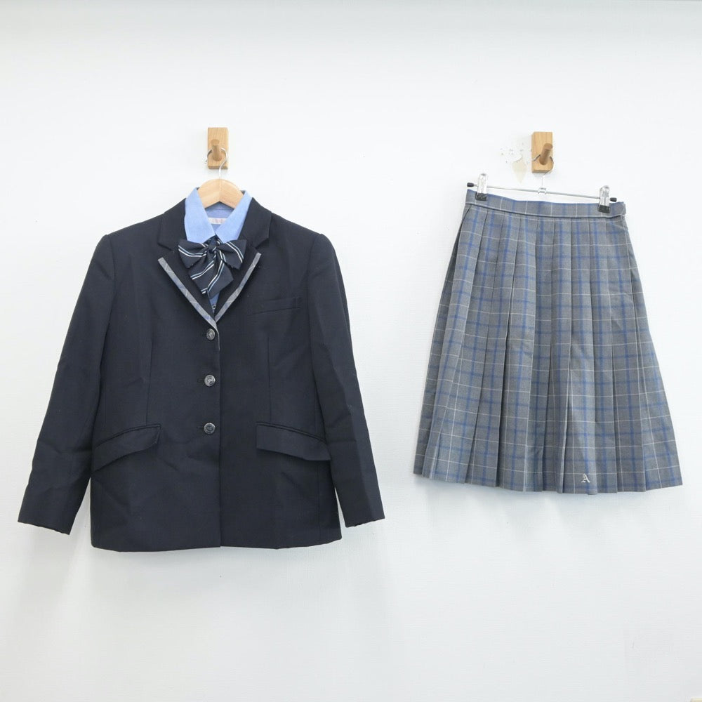 中古制服】大阪府 芦間高等学校 女子制服 4点（ブレザー・シャツ