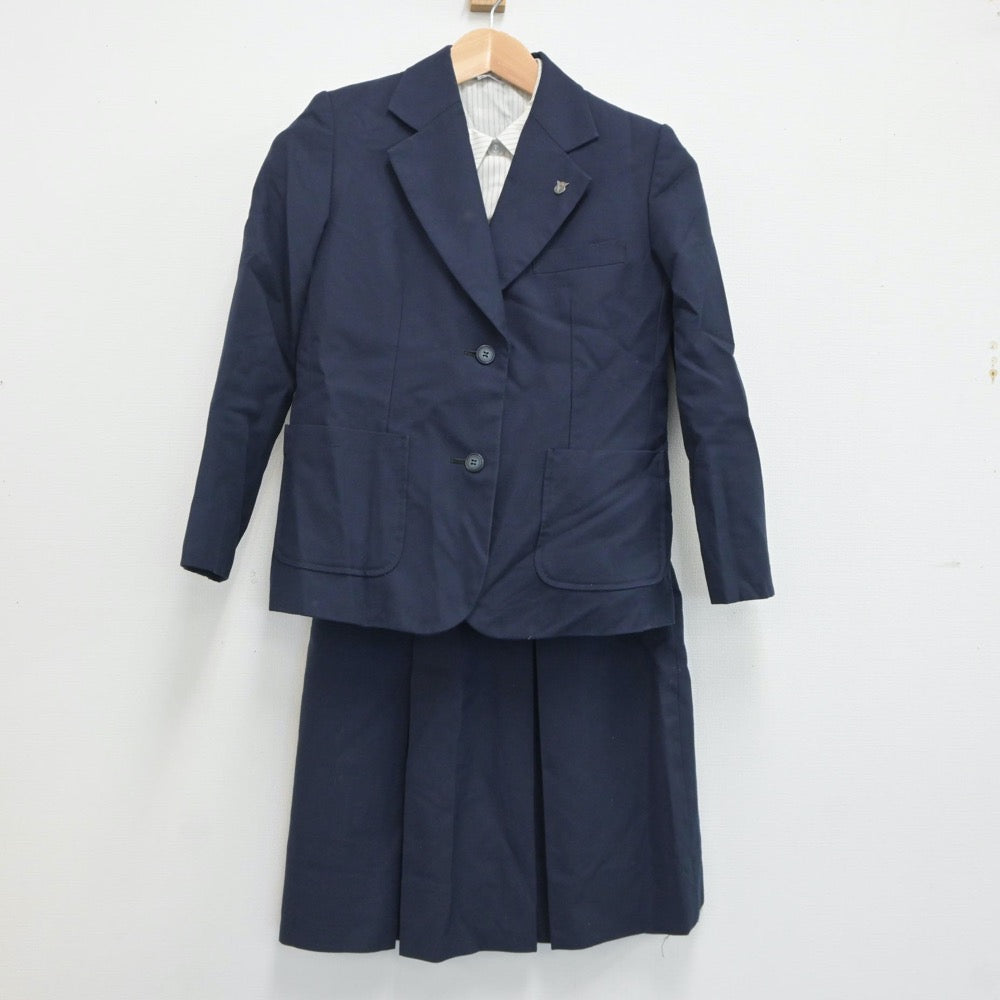 【中古】宮崎県 西高等学校 女子制服 4点（ブレザー・ベスト・シャツ・スカート）sf021510