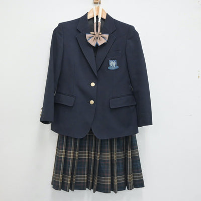 【中古】千葉県 松戸高等学校 女子制服 5点（ブレザー・ニット・スカート）sf021521