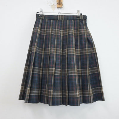 【中古】千葉県 松戸高等学校 女子制服 3点（ニットベスト・スカート）sf021522