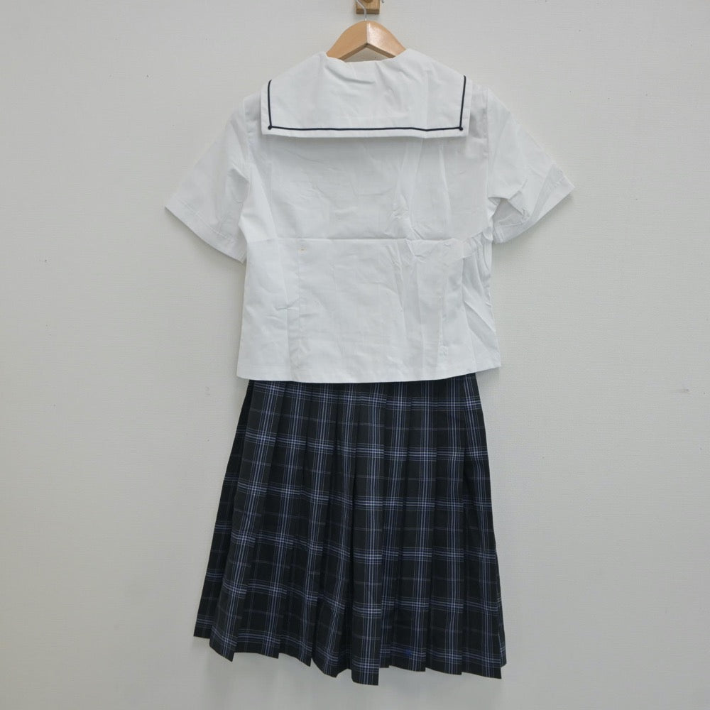 【中古】東京都 晴海総合高等学校 女子制服 3点（セーラー服・スカート）sf021527