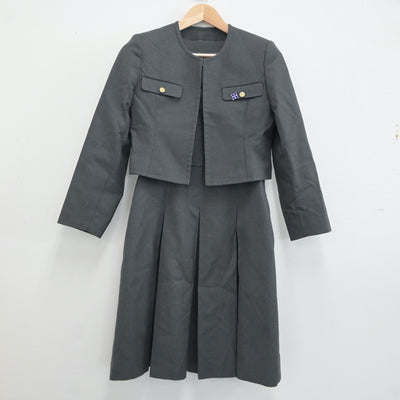 【中古】山形県 山辺高等学校 女子制服 2点（ブレザー・ジャンパースカート）sf021529