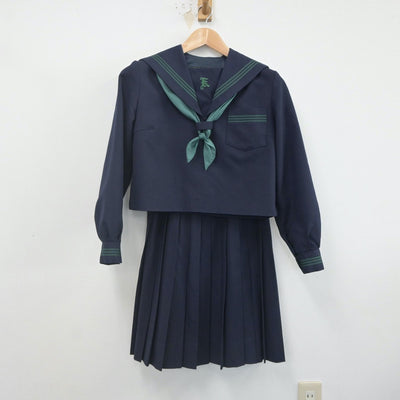 【中古】兵庫県 上郡高等学校 女子制服 3点（セーラー服・スカート）sf021539