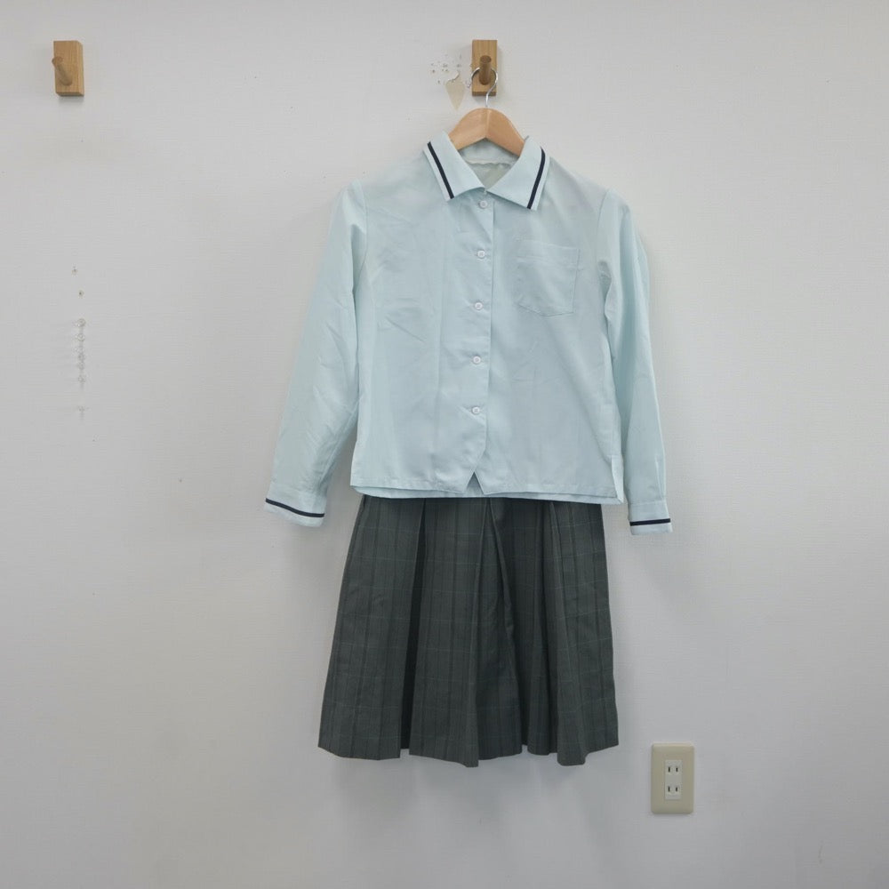 【中古】山形県 山辺高等学校 女子制服 2点（シャツ・スカート）sf021540