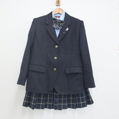 【中古】愛媛県 聖カタリナ女子高等学校 女子制服 5点（ブレザー・シャツ・スカート）sf021546