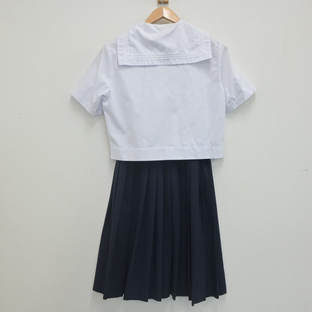 【中古】兵庫県 上郡高等学校 女子制服 2点（セーラー服・スカート）sf021548