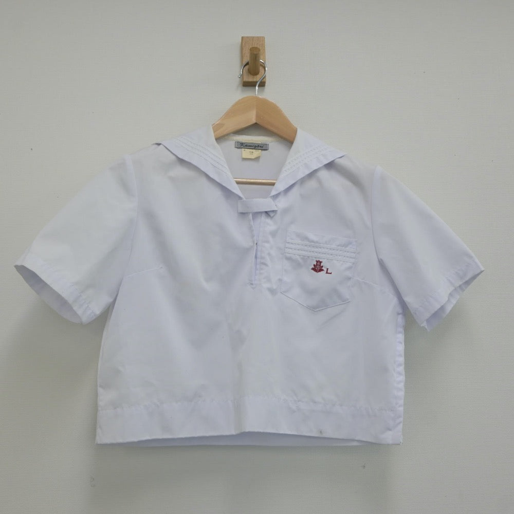 【中古】兵庫県 上郡高等学校 女子制服 2点（セーラー服・スカート）sf021548