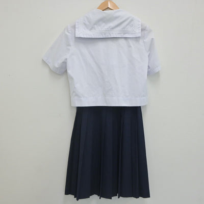 【中古】兵庫県 上郡高等学校 女子制服 3点（セーラー服・スカート）sf021549