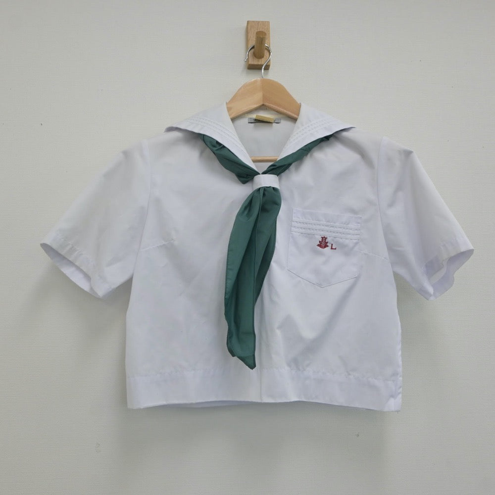 【中古】兵庫県 上郡高等学校 女子制服 3点（セーラー服・スカート）sf021549