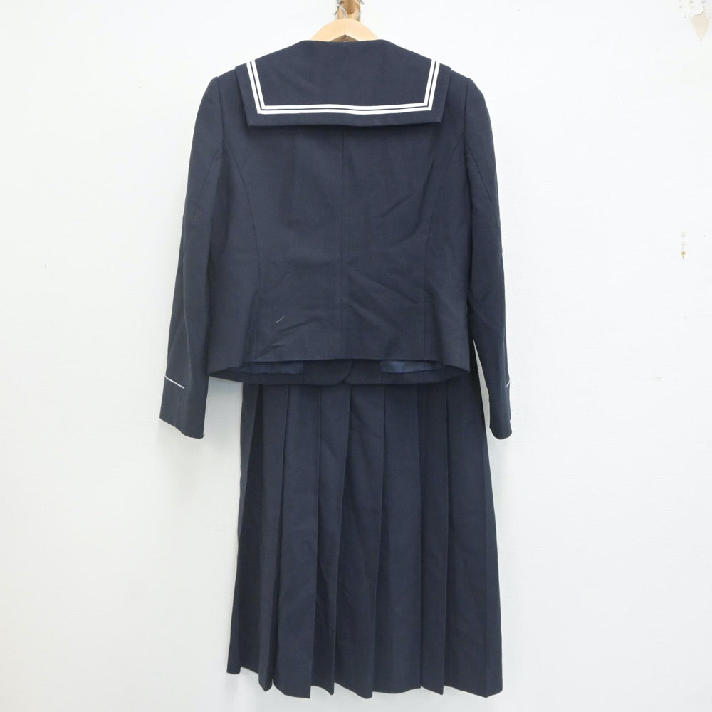 【中古】熊本県 水俣第二中学校 女子制服 3点（セーラー服・ジャンパースカート）sf021558