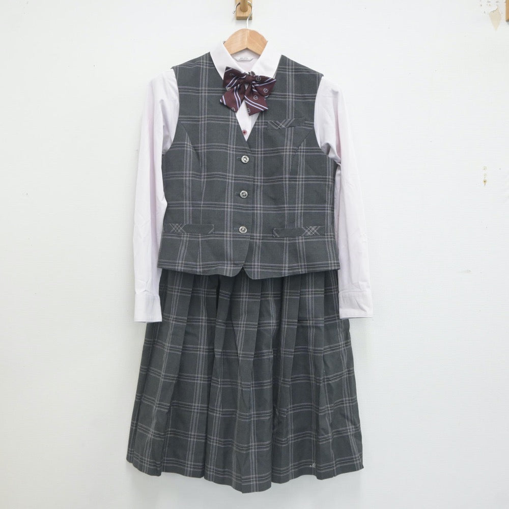 中古制服】熊本県 水俣高等学校 女子制服 5点（ブレザー・シャツ・ベスト・スカート）sf021559【リサイクル学生服】 | 中古制服通販パレイド