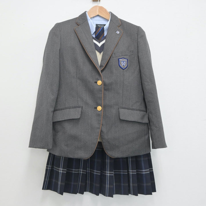 【中古制服】東京都 品川翔英高等学校 女子制服 6点（ブレザー・シャツ・ニット・スカート）sf021561【リサイクル学生服】 | 中古制服通販パレイド