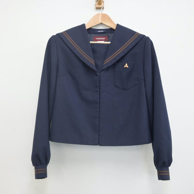 【中古】富山県 新湊高等学校 女子制服 3点（セーラー服・スカート）sf021565