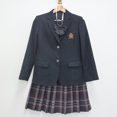 【中古】栃木県 小山南高等学校 女子制服 4点（ブレザー・スカート）sf021574