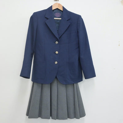 【中古】大阪府 渚西中学校 女子制服 3点（ブレザー・スカート）sf021575