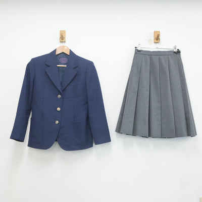 【中古】大阪府 渚西中学校 女子制服 3点（ブレザー・スカート）sf021575