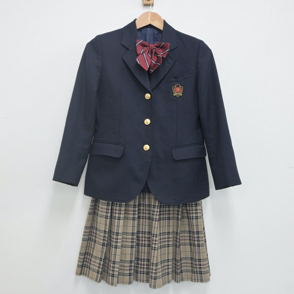 【中古】東京都 日野学園 女子制服 3点（ブレザー・スカート）sf021584