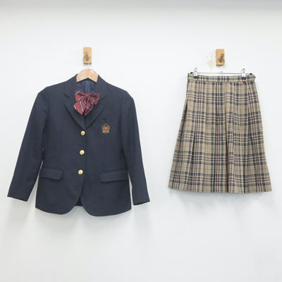 【中古】東京都 日野学園 女子制服 3点（ブレザー・スカート）sf021584