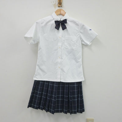 【中古】埼玉県 東京成徳大学深谷高等学校 女子制服 6点（ニットベスト・シャツ・スカート）sf021587