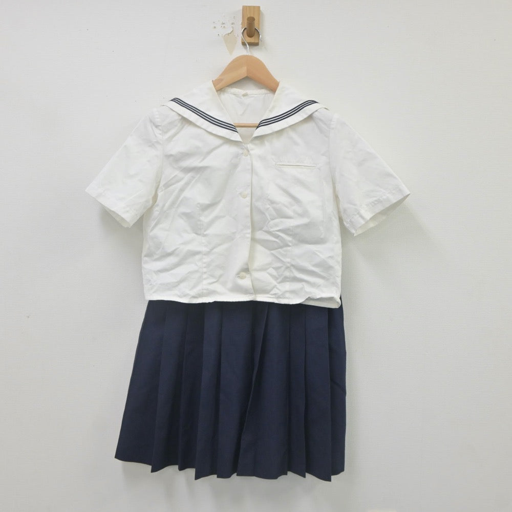 【中古】東京都 小松川高等学校 女子制服 2点（セーラー服・スカート）sf021600